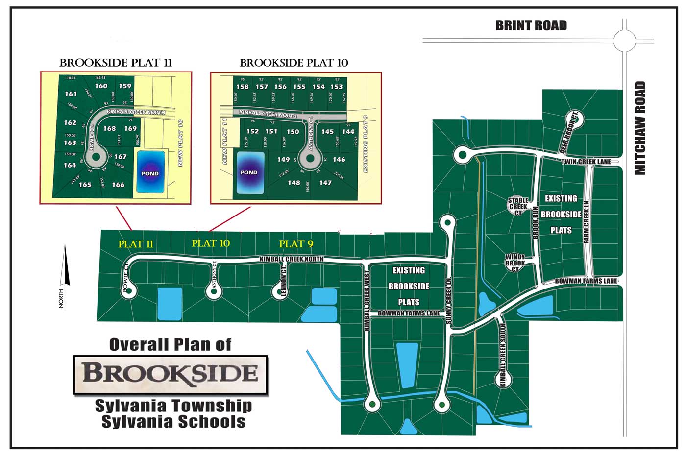 Brookside Subdivision PlatMap